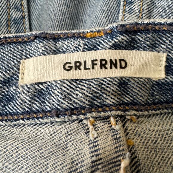 GRLFRND Karolina Button Fly Crop High-Rise Skinny Jean Plus Size 32 - Picture 10 of 13